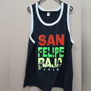 Men's Black San Felipe Baja Mexico Tank Top NWT Size:3x  Unknown